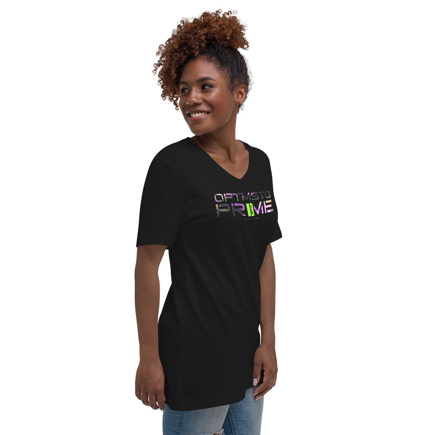 Optimstq PrIIMe Women's V-Neck T-Shirt